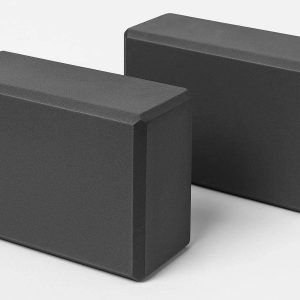 11 High Density EVA Foam Yoga Blocks Set of 2 Supportive Odor Resistant Bricks for Stretching Improving Alignment and Deepening Poses Grey