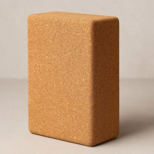 12 Natural Cork Yoga Block Firm and Supportive Non Slip Eco Friendly Bricks for Advanced Yoga Practice and Balance Stability Single Piece