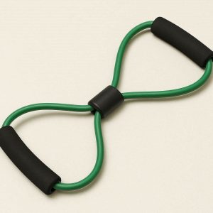 25 Figure 8 Resistance Band with Soft Foam Handles for Upper Body Strength Training Arm Exercises and Physical Therapy Portable Stretch Cord