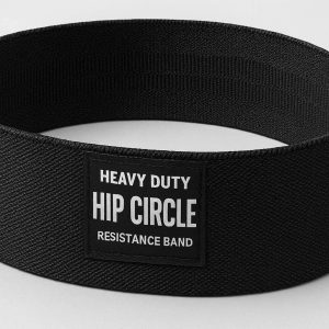 27 Heavy Duty Hip Circle Resistance Band for Squats and Glute Activation Thick Fabric Loop for Strength Training and Crossfit Workouts Black