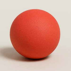 Soft Foam Massage Ball for Gentle Myofascial Release 4 Inch Large Therapy Ball for Seniors and Beginners Muscle Tension Relief Red