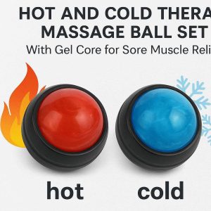 7 Hot and Cold Therapy Massage Ball Set with Gel Core for Sore Muscle Relief Temperature Retaining Roller for Targeted Pain Management